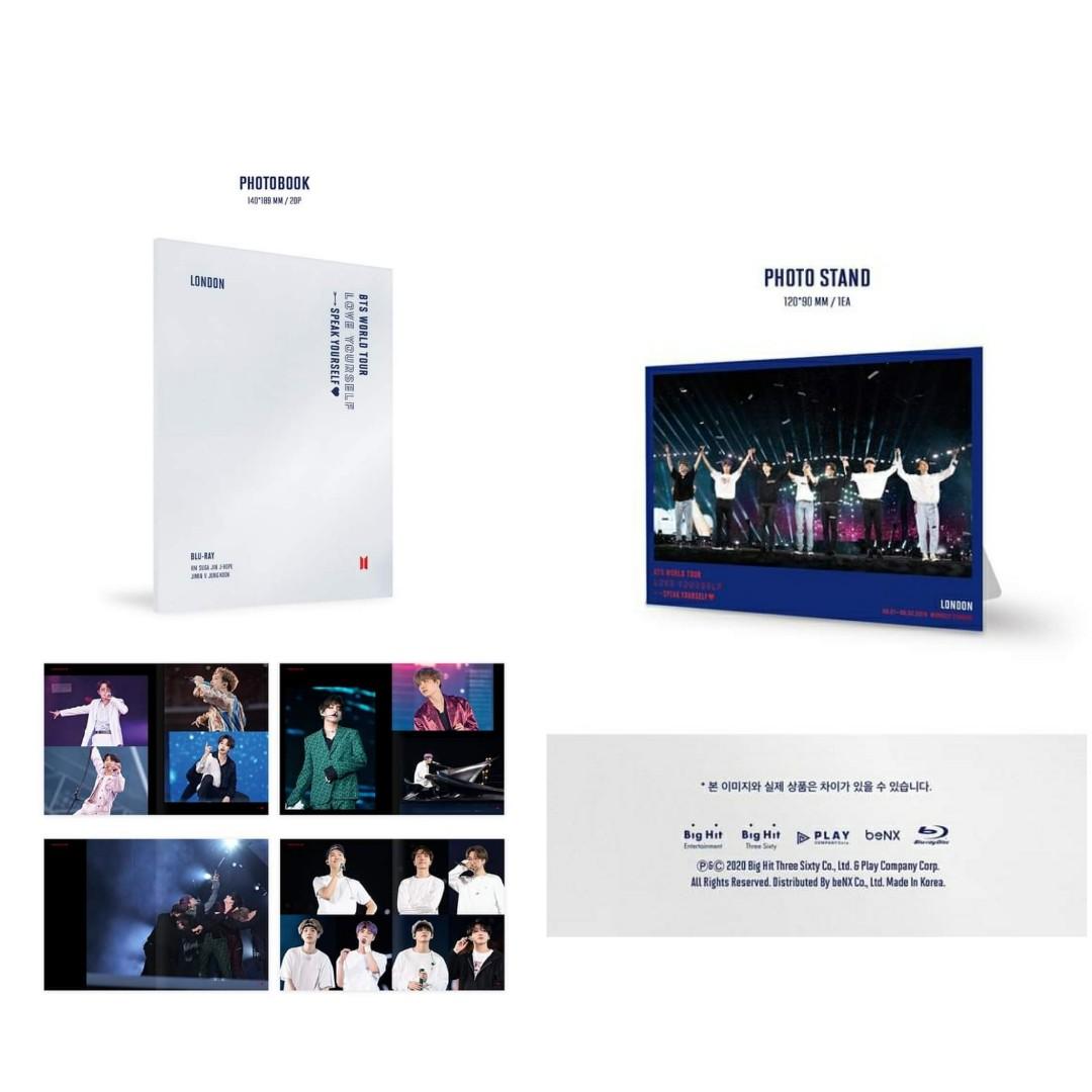 BTS WORLD TOUR 'LOVE YOURSELF: SPEAK YOURSELF' LONDON DVD/BLURAY