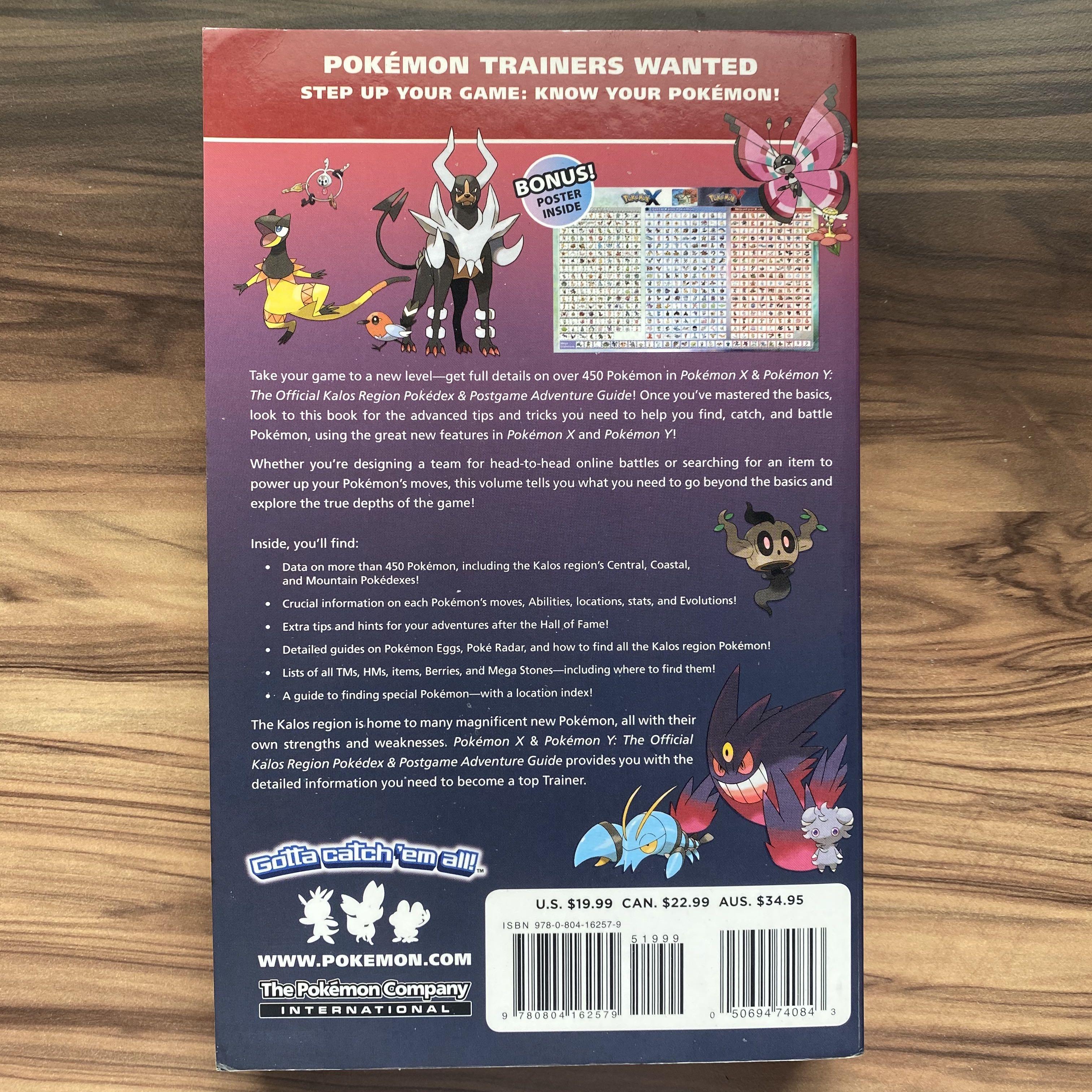 Pokémon X & Pokémon Y: The Official Kalos Region Pokédex & Postgame  Adventure Guide: The Official Po - Video Games, Facebook Marketplace