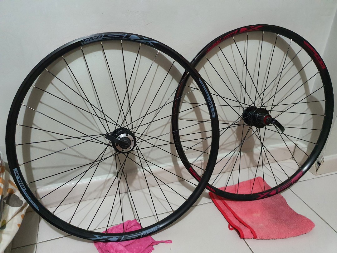Mtb Polygon stock wheelset X15 (27.5), Sports Equipment, Bicycles
