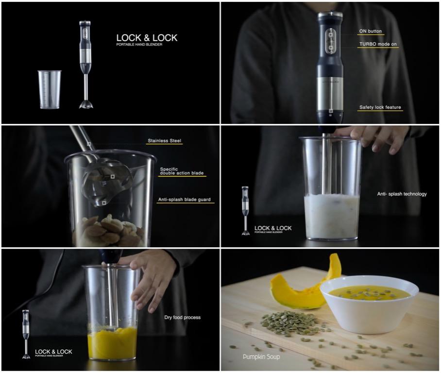 Portable Hand Blender (Lock & Lock), Home Appliances, Kitchenware on