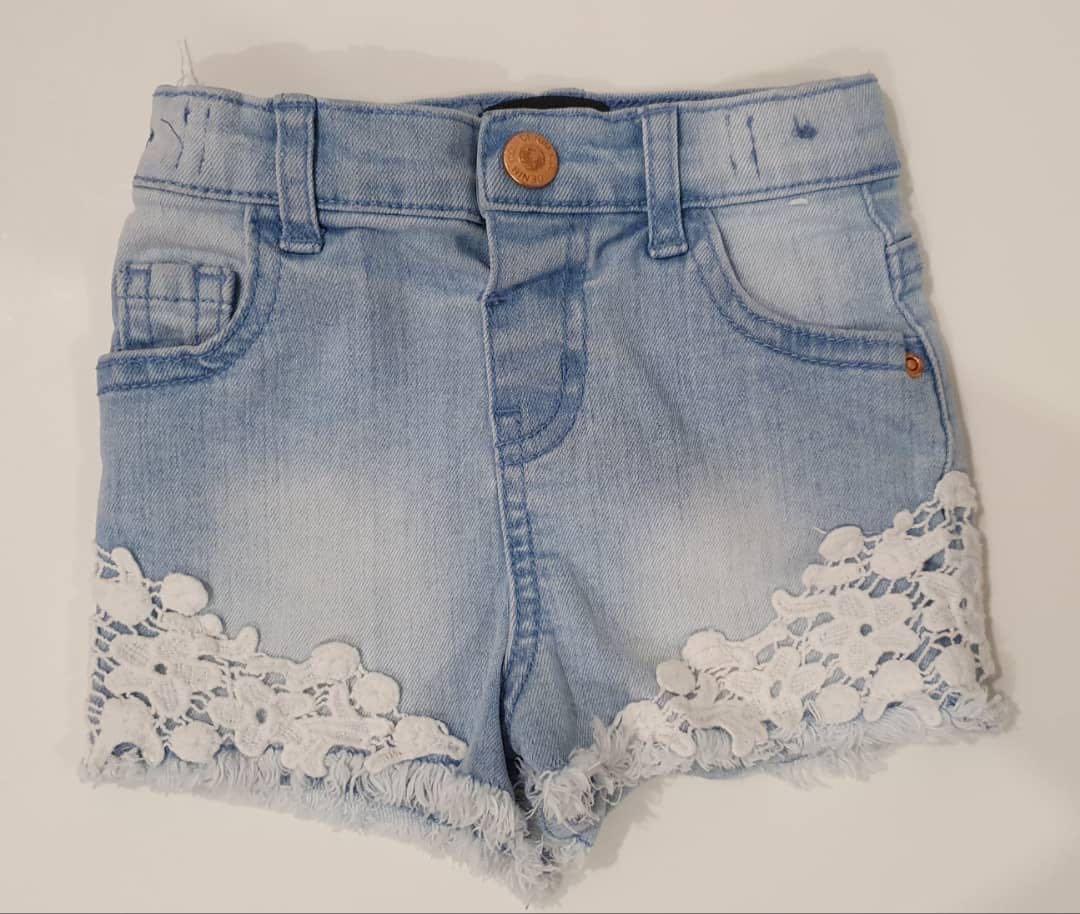 denim shorts 12-18 months