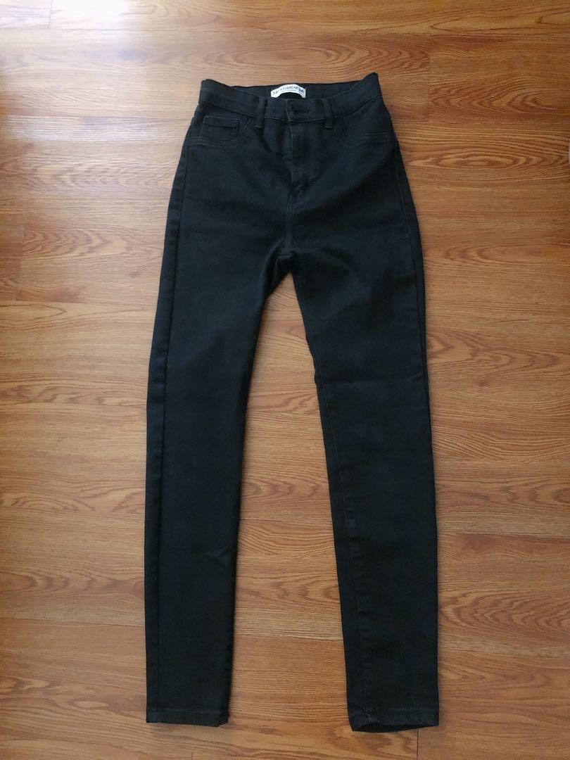 pull and bear black skinny jeans