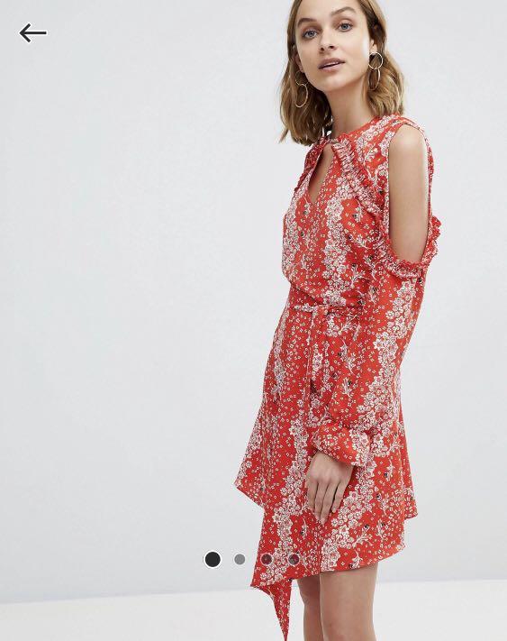 River island cold shoulder dress 2025