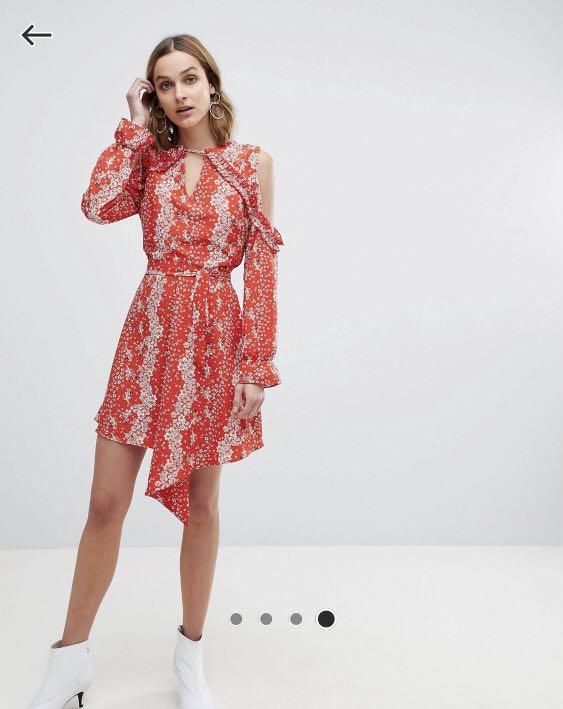 River Island cold shoulder dress