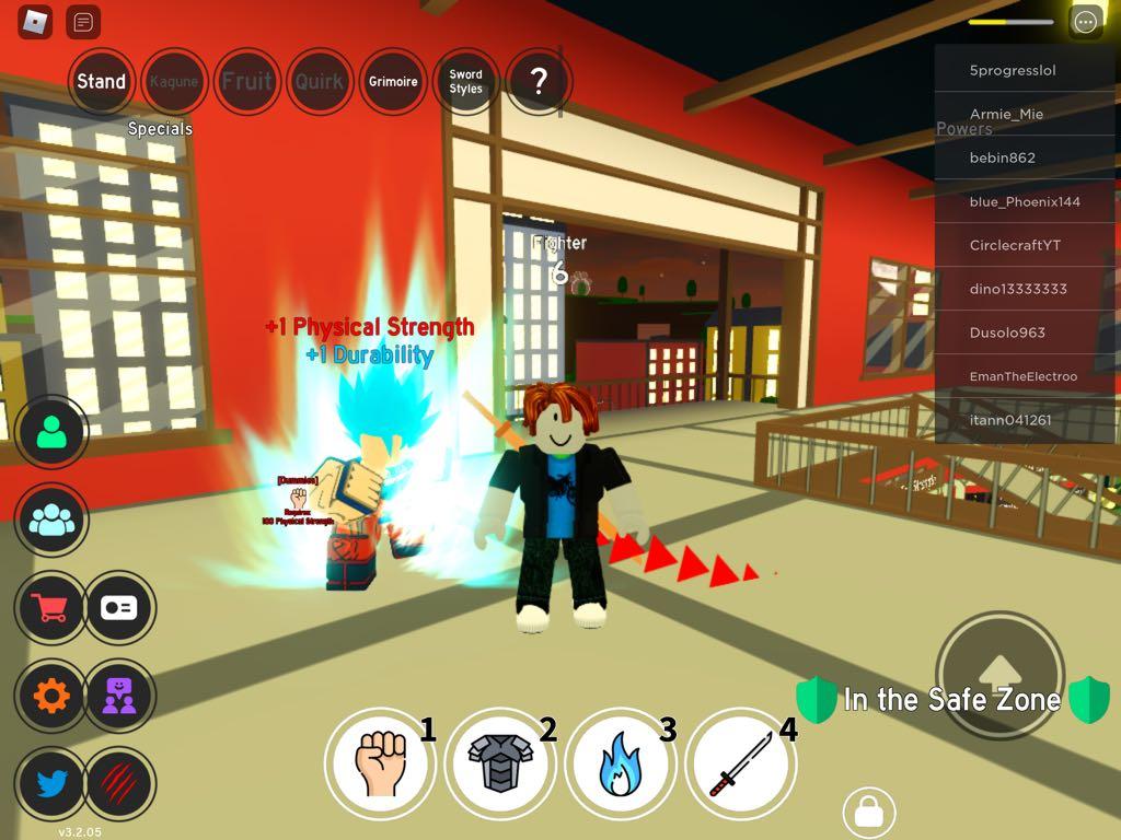 Roblox Anime Fighting Simulator Toys Games Video Gaming In Game Products On Carousell - anime roblox game