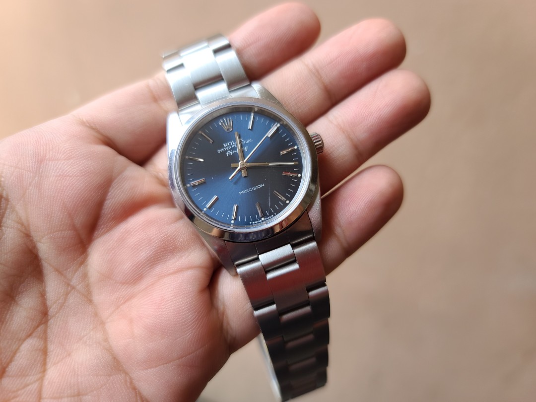 Rolex Air-King 14000 Blue Dial, Men's 