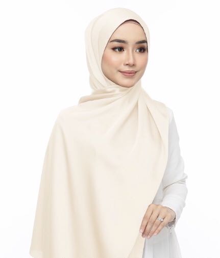 Shawl Luxe Bubble Satin Muslimah Fashion Scarves On Carousell