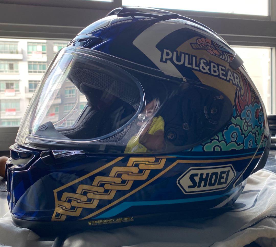 SHOEI X 14 Marquez Motegi 3 TC 2 with transition visor