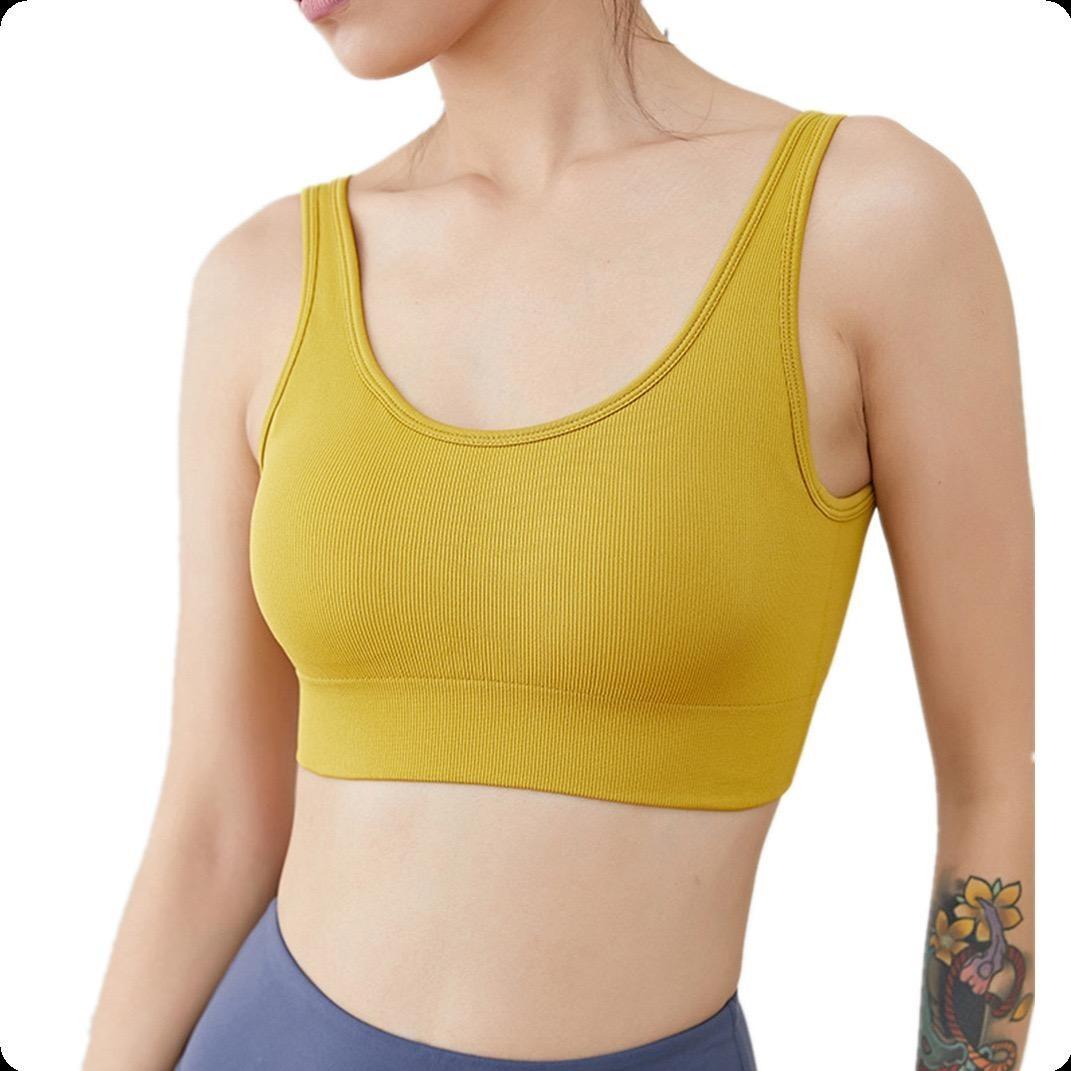 yellow gym top