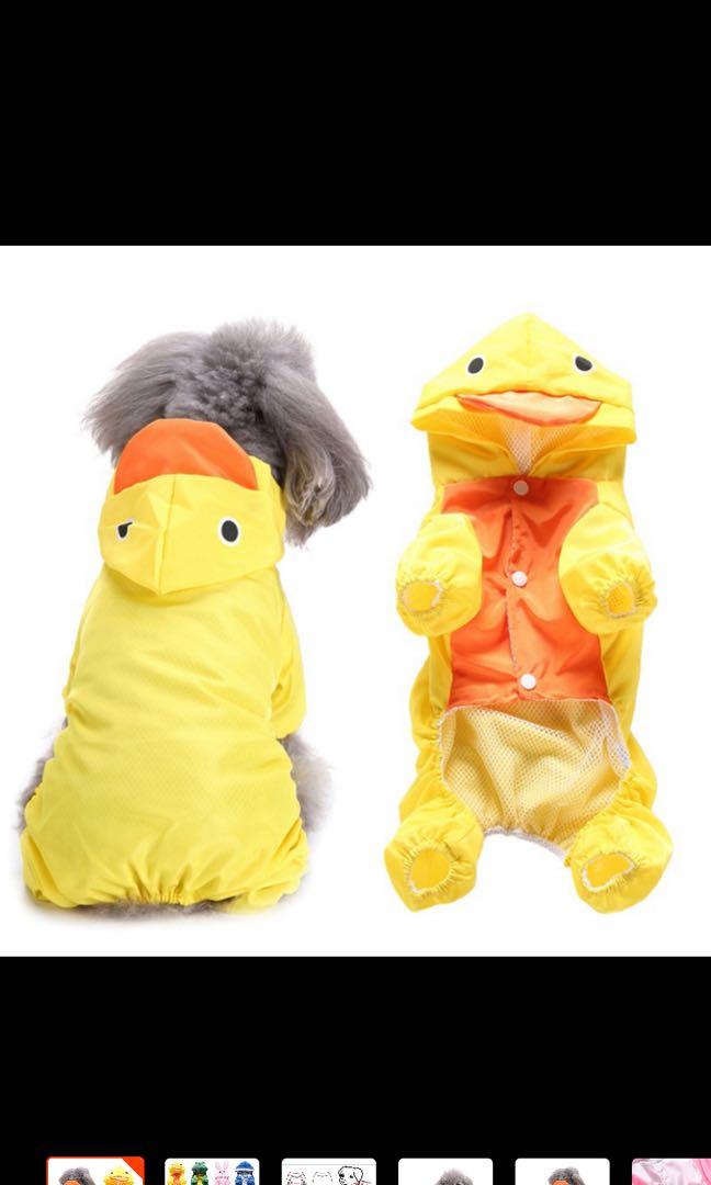 Cute dog raincoat sale