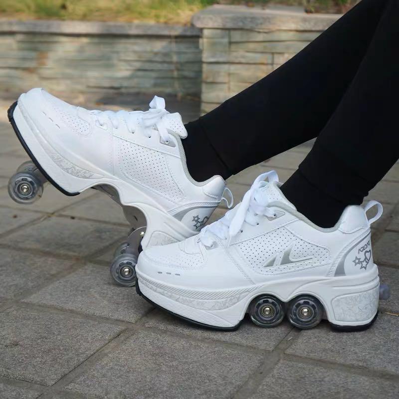 sneakers with pop out wheels