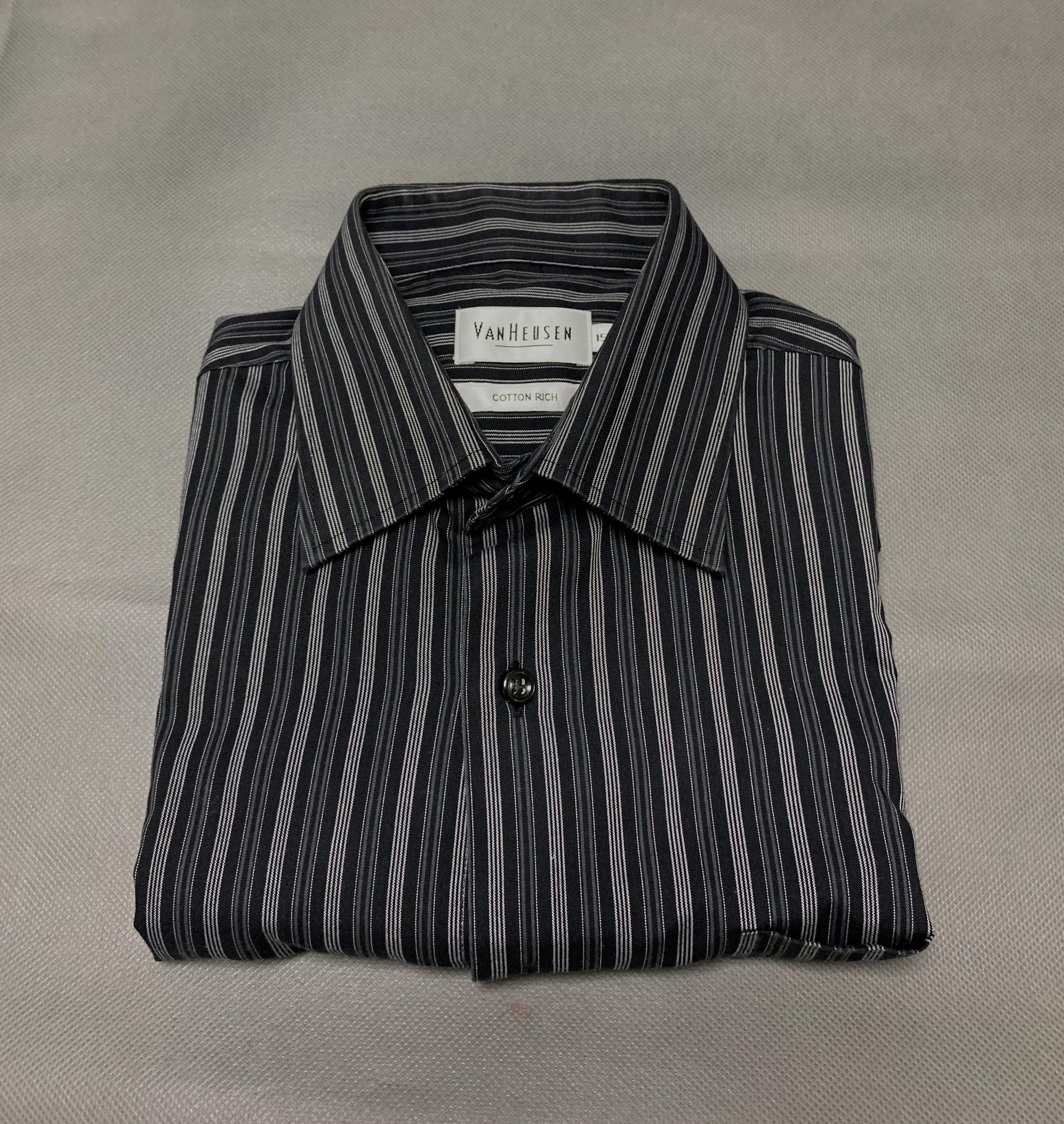 Van heusen striped dress shirts Clearance
