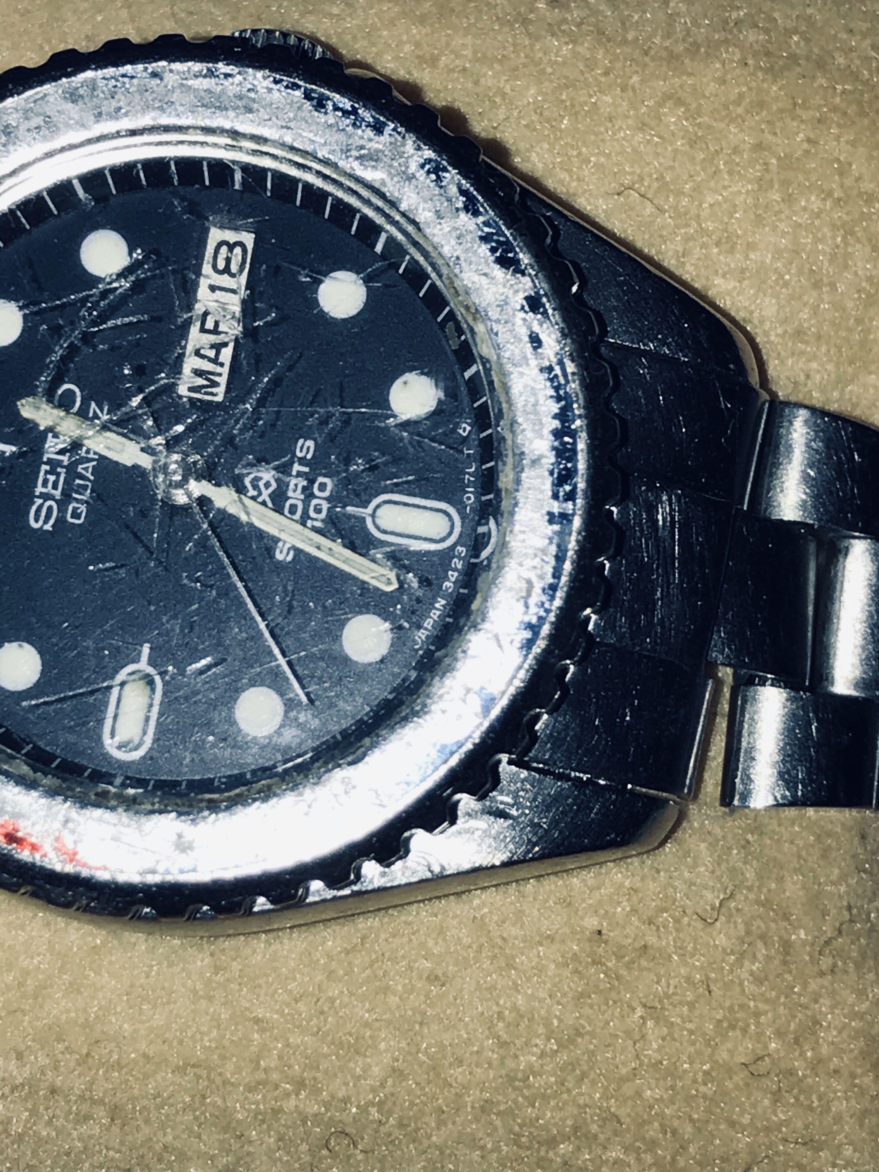 Vintage Retro ladies Seiko Diver Quartz 3423 SQ watch, Luxury, Watches on  Carousell