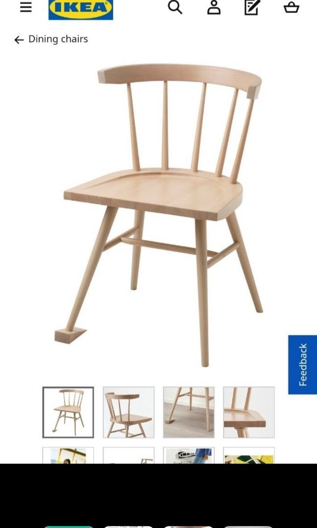 IKEA x Virgil Abloh chair, Furniture & Home Living, Furniture, Chairs on  Carousell