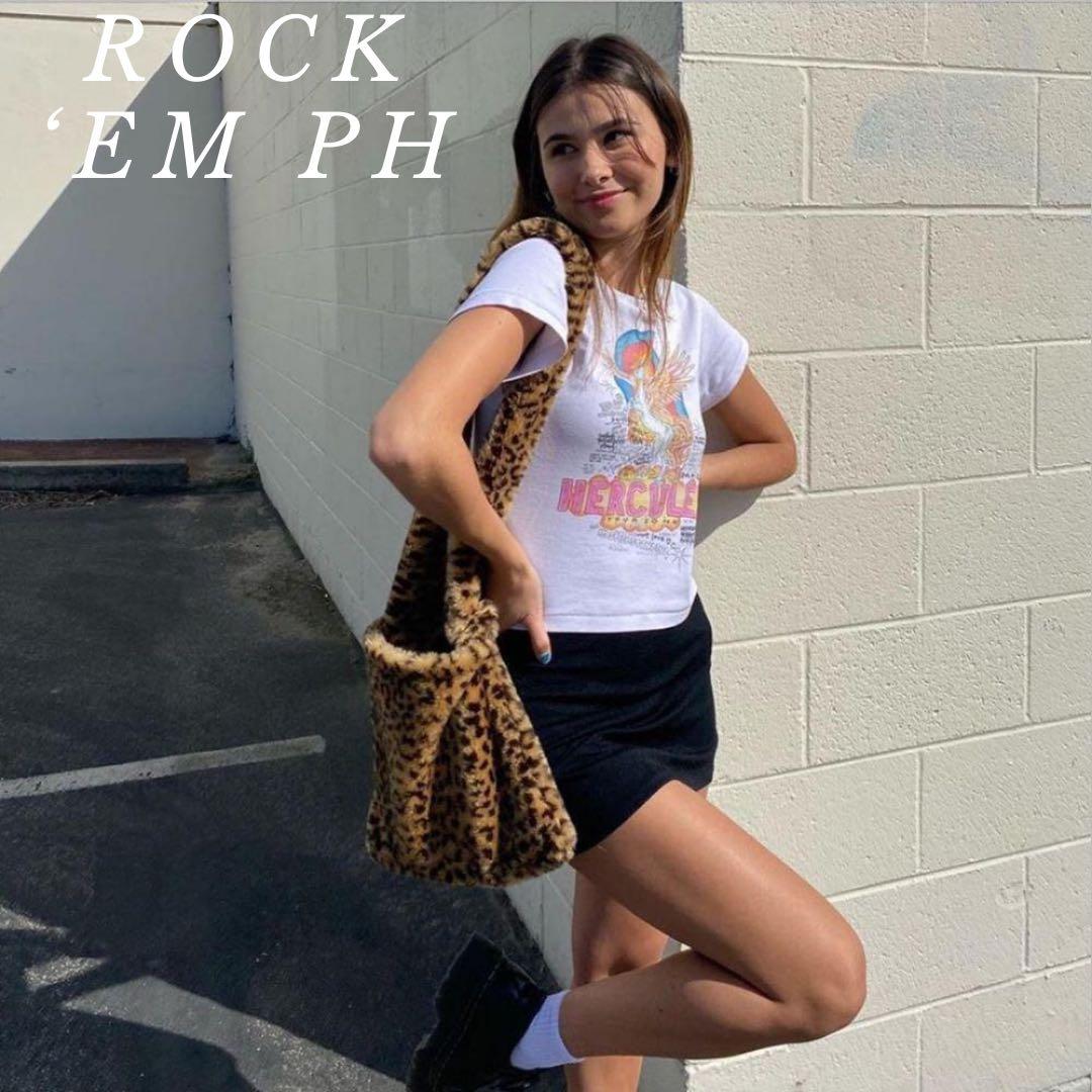 Women s Leopard Faux Fur Bag Long Straps Y2K Indie Fluffy Trendy Cute Long Strap Bag Sling Bag Hand Bag