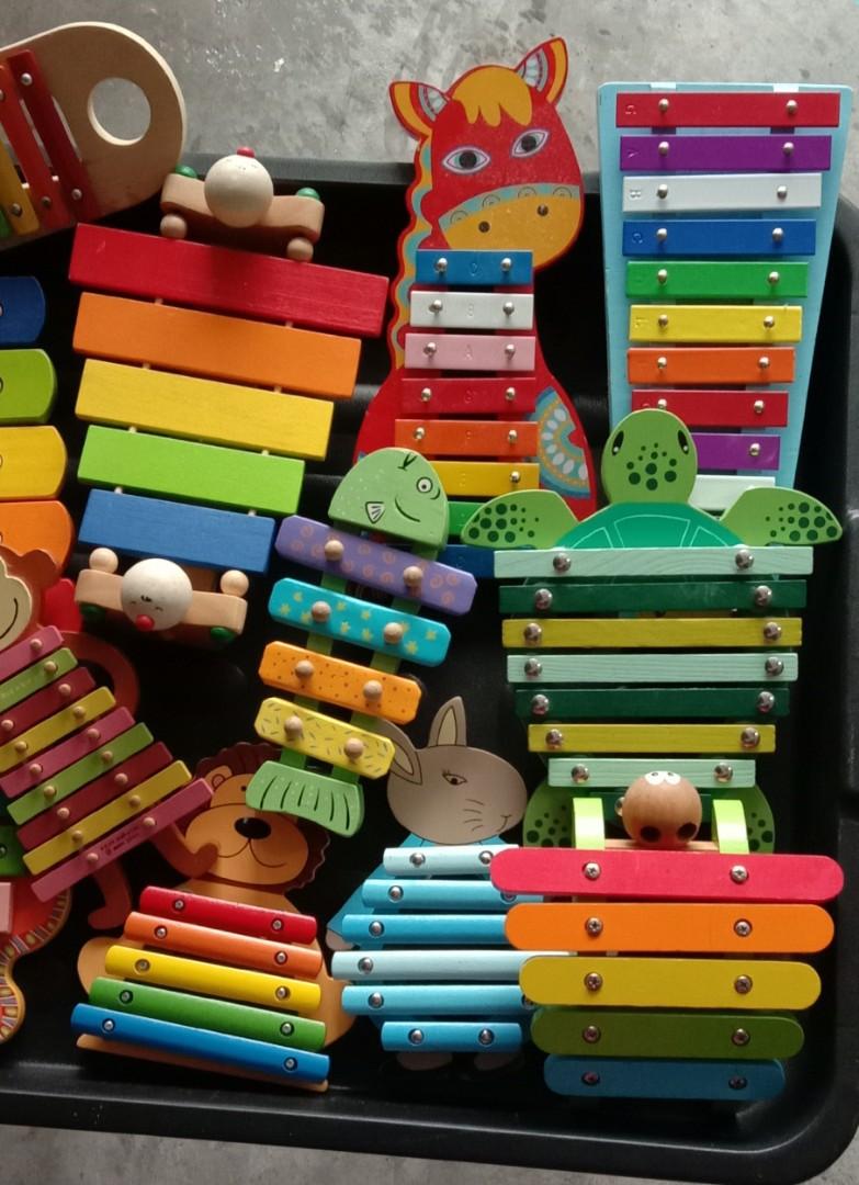 Xylophone Rnage Wooden Colourful Xylophones for Early Learning Kids, Hobbies & Toys ...