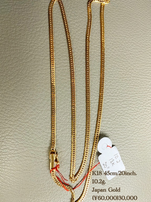 10 2g 45cm Or inches K18 Japan Necklace Women S Fashion Jewelry Organizers Necklaces On Carousell