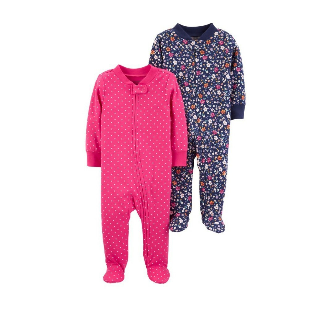 2 Pack Zip Up Cotton Sleep Play Babies Kids Babies Apparel On Carousell