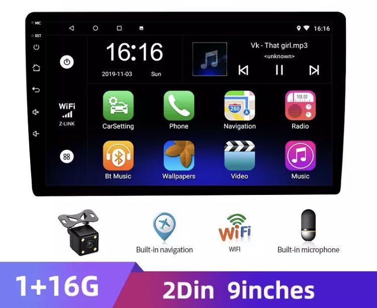 9 inch car head unit. Android system mp5 player, Car Accessories