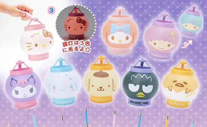 代購 夏祭 花火節 中秋節入電會發光燈籠sanrio Little Twin Stars Twins Star Twin Star Kiki Lala Hello Kitty My Melody Cinnamoroll 玉桂狗pompompurin 布甸狗