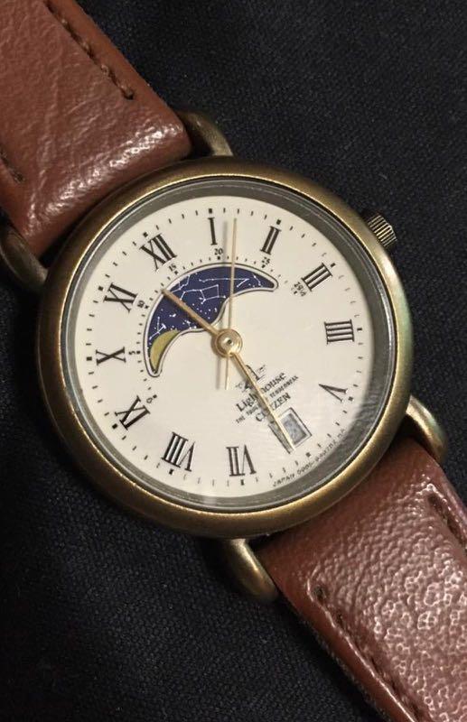 CITIZEN /シチズン Lighthouse ムーンフェイズ腕時計 希少 CITIZEN