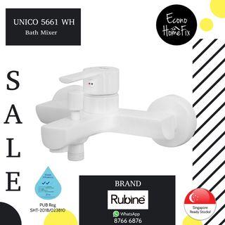 🔥🔥🔥 RUBINE LATEST BATH MIXER UNICO 5661 WH WHITE COLOUR, PUB APPROVED!