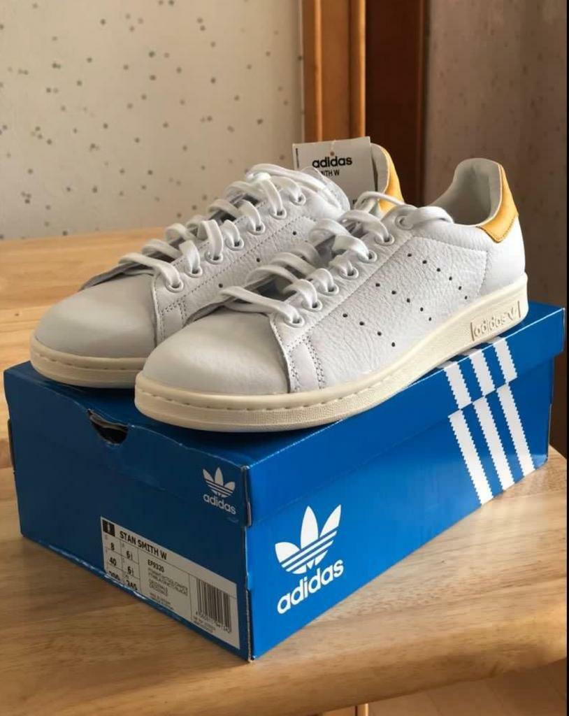 Adidas Stan Smith 罕有黃色，全新, 女裝, 鞋, 拖鞋- Carousell