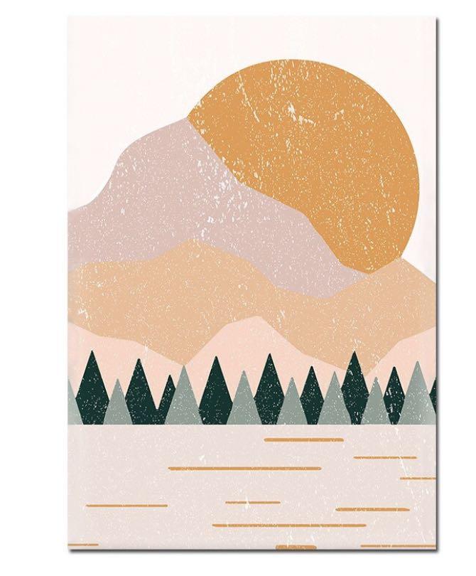 Aesthetic Nordic Pastel Wall Print Canvas Picture Frame Design Craft Art Prints On Carousell