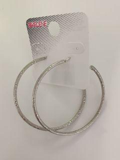 Ardene Silver Hoop Earrings