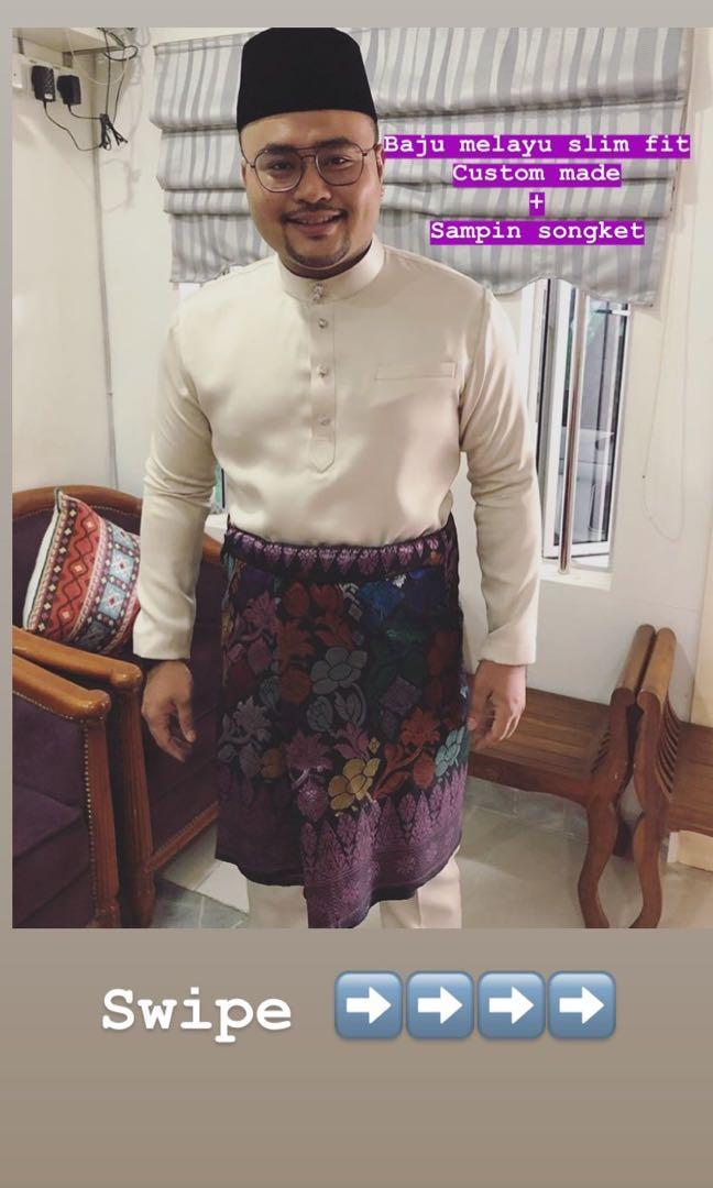 Baju Melayu Slim Fit For Nikah Men S Fashion Clothes Others On Carousell