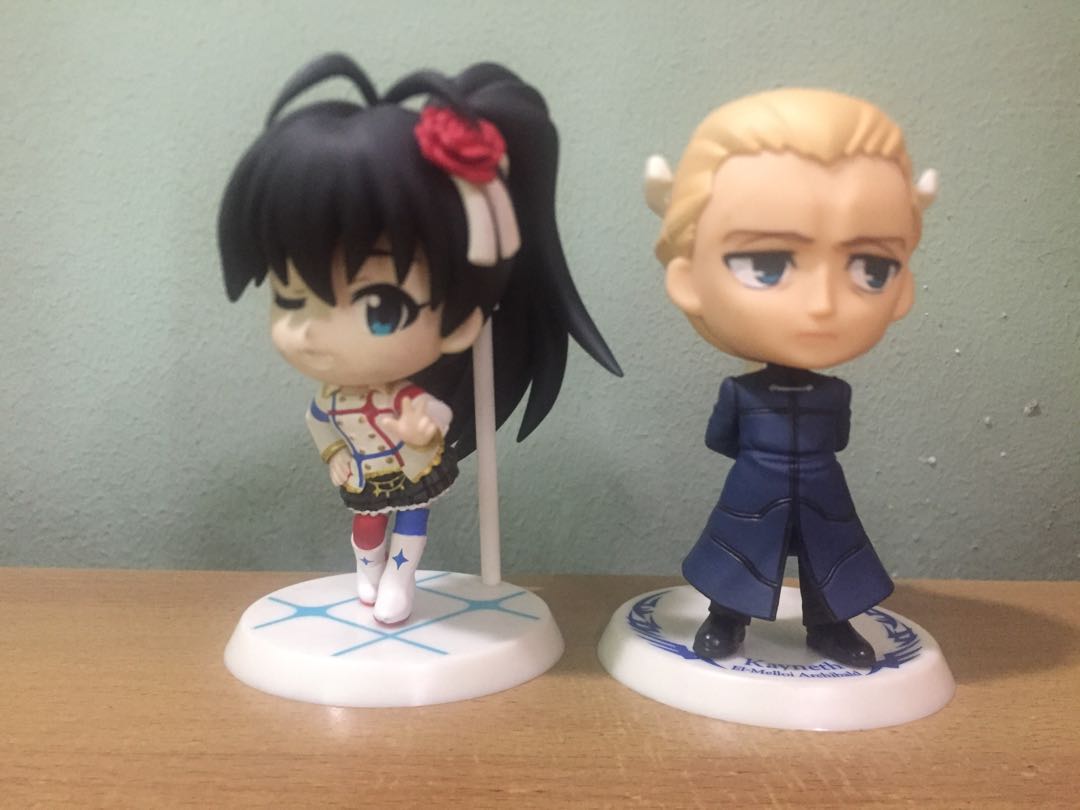 Banpresto Anime Chibi Figures Bundle Kayneth Fr Fate Series And Hibiki Ganaha Fr Idolmaster Toys Games Toys On Carousell
