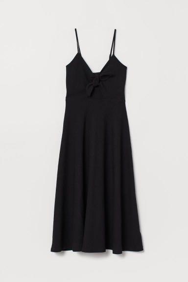 Black H M Divided Dress Women S Fashion Clothes Dresses Skirts On Carousell
