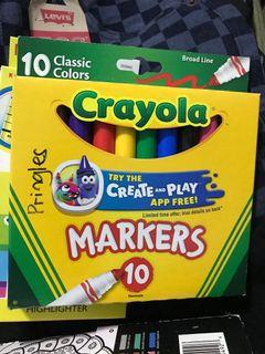 Brand new crayola markers and scissors