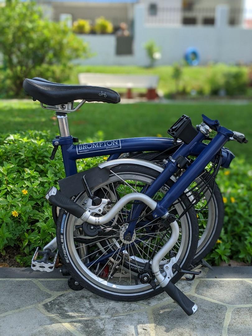Brompton M6L Tempest Blue Sports Equipment Bicycles Parts