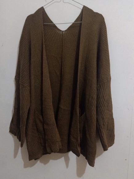 cardi rajut oversize