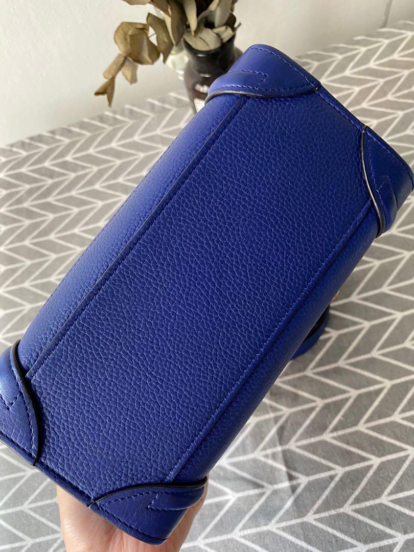 Celine Nano Luggage in Cobalt Blue, Women's Fashion, Bags 