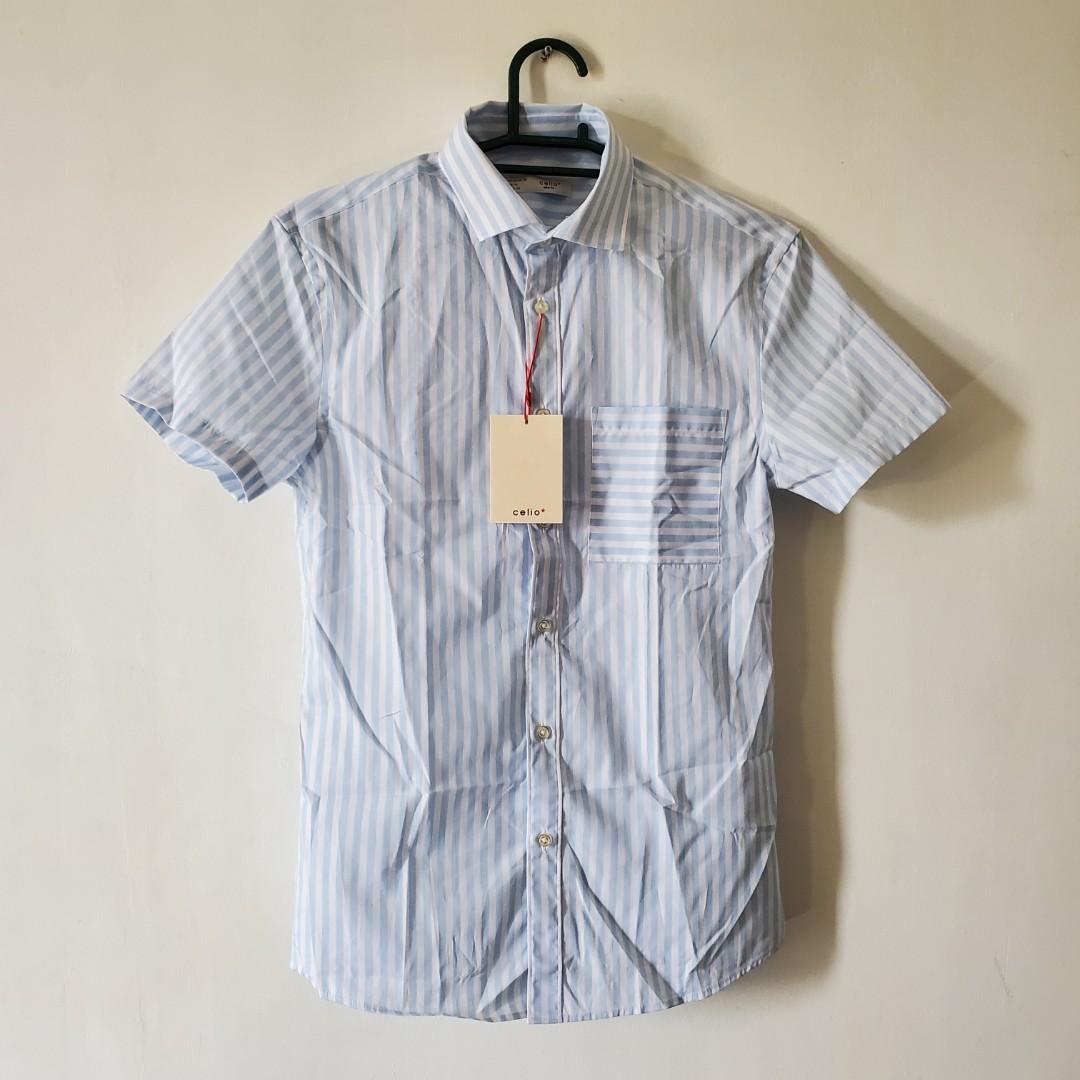 Celio Stripe Shirt (S) (Category: Tshirts & Polo Shirts ) located in Mandaluyong City. Submitted by philx (Listing ID 1024186274, Image 3). Description: 100% authentic Slim Fit.