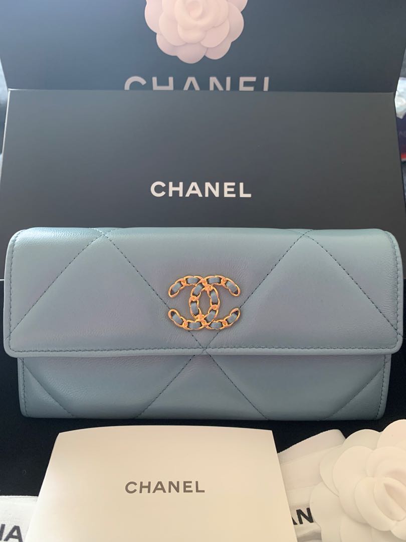 Chanel 19 Long Flap Wallet, Luxury, Bags & Wallets on Carousell