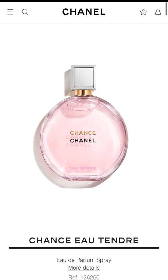 CHANEL Chance EAU TENDRE EAU DE PARFUM 100ML Beauty Personal Care Fragrance Deodorants on Carousell