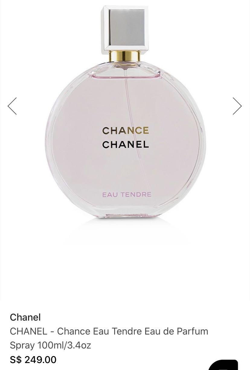  CHANEL Chance for Women, Eau De Parfum Spray, 3.4 Ounce :  Beauty & Personal Care