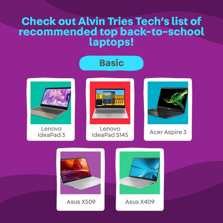 Check out the best backtoschool laptops with Alvin tries tech! + Win