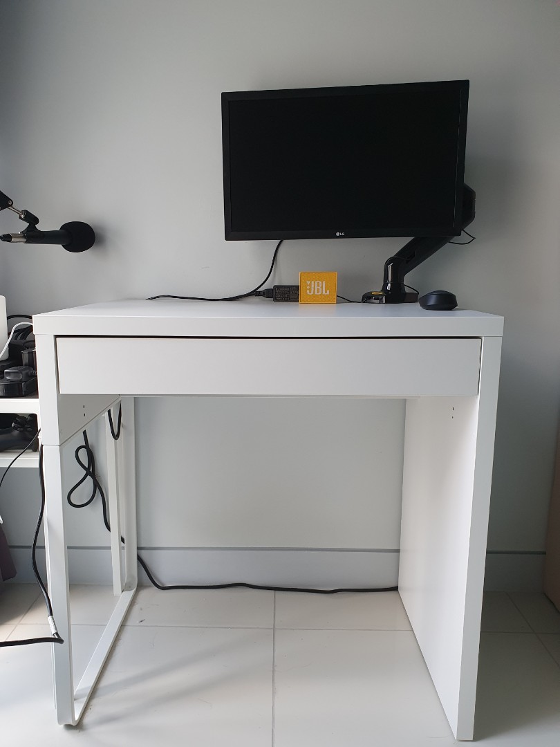 IKEA Compact Table & Space Efficient Study Desk With Drawer, Furniture