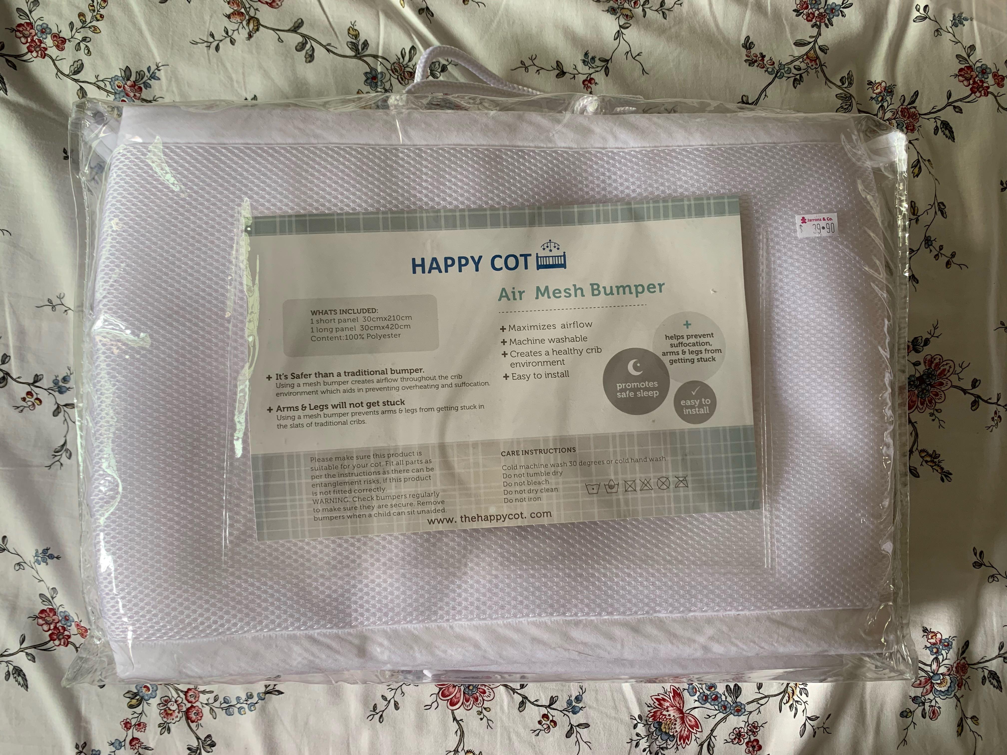 Cot air mesh bumper, Babies & Kids, Baby Nursery & Kids Furniture, Cots