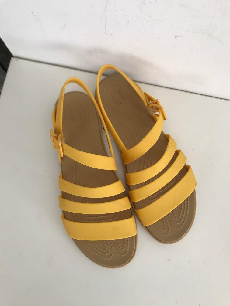 crocs yellow sandals