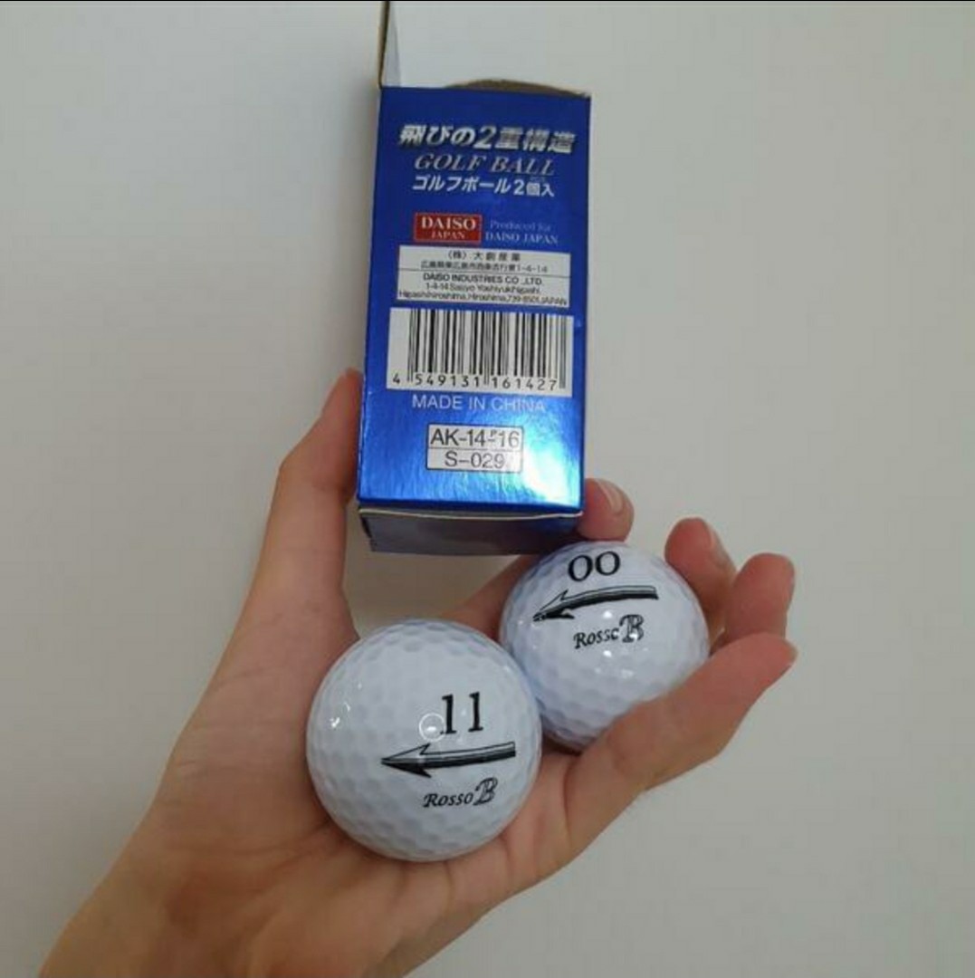 Daiso Golf Ball, Sports Equipment, Sports & Games, Golf on Carousell