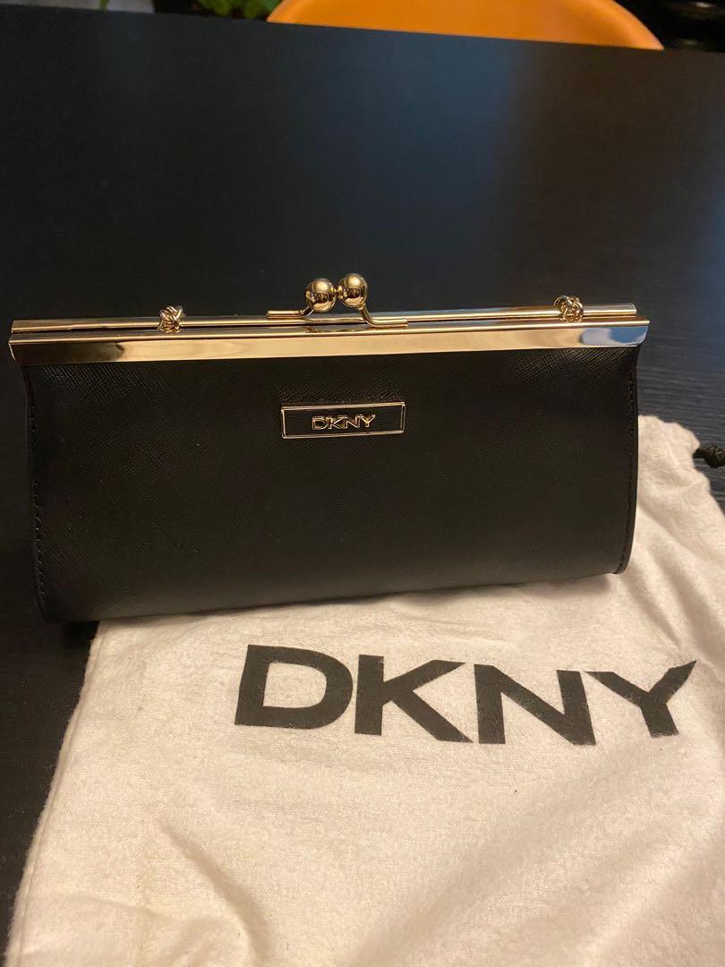 dkny black clutch bag