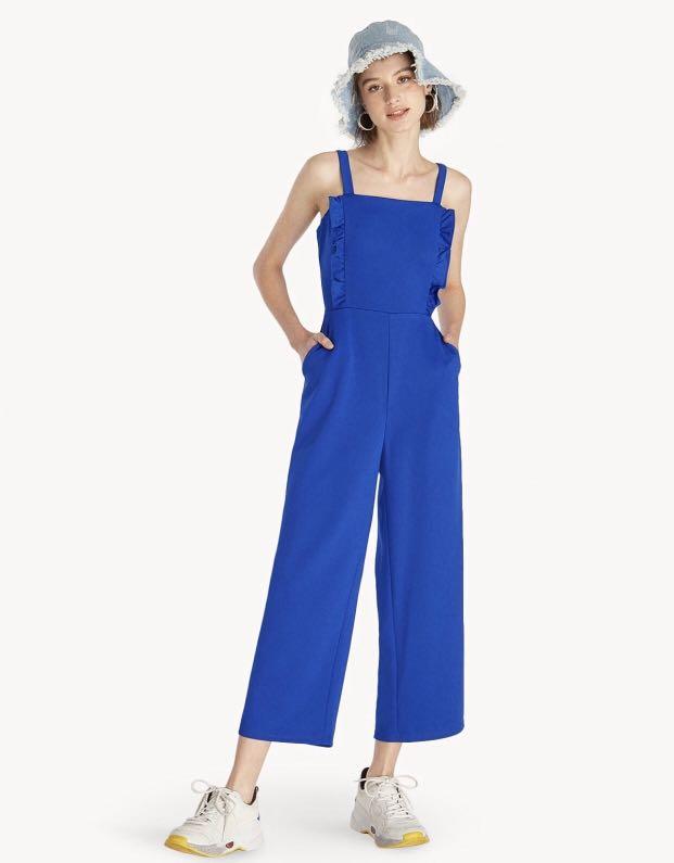 Electric blue jumpsuit Pomelo, Women's Fashion, Clothes, Rompers