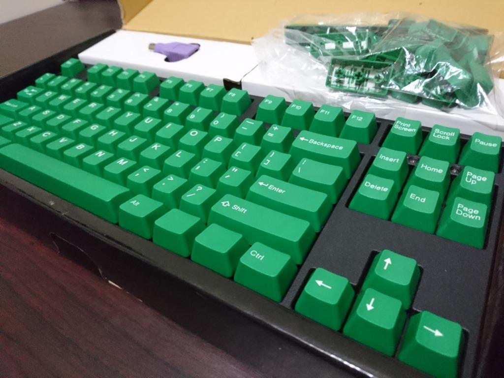 Filco TKL Mechanical Keyboard (Category: Computer Keyboard) located in Pasig City. Submitted by ken_san (Listing ID 1026002284, Image 1). Description: Filco Majestouch 2 TKL mechanical keyboard: MX Brown switches w/ green doubleshot keycaps. Barely used; backup unit only. Shipping to be shouldered by the buyer..