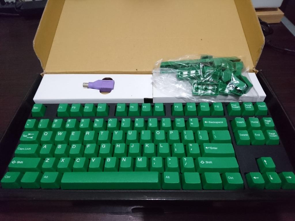 Filco TKL Mechanical Keyboard (Category: Computer Keyboard) located in Pasig City. Submitted by ken_san (Listing ID 1026002284, Image 2). Description: Filco Majestouch 2 TKL mechanical keyboard: MX Brown switches w/ green doubleshot keycaps. Barely used; backup unit only. Shipping to be shouldered by the buyer..