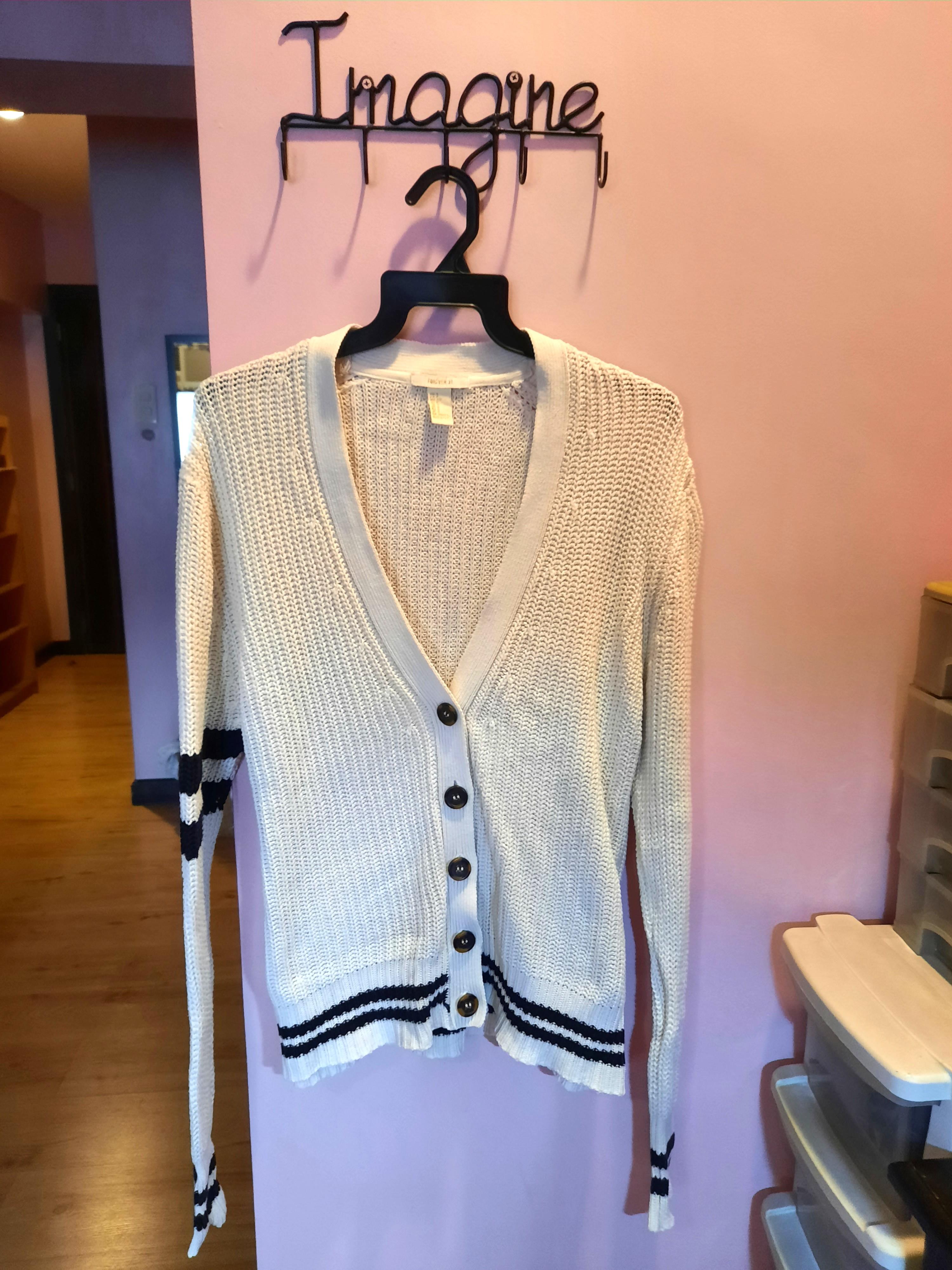 Forever 21 Taylor Swift Folklore Dupe Oversized Knit Cardigan, Women's Fashion, Coats, Jackets 